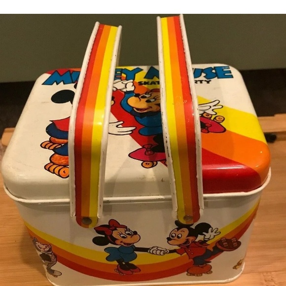 Disney Other - Disney's Mickey Mouse Skating Party Tin Lunch Box